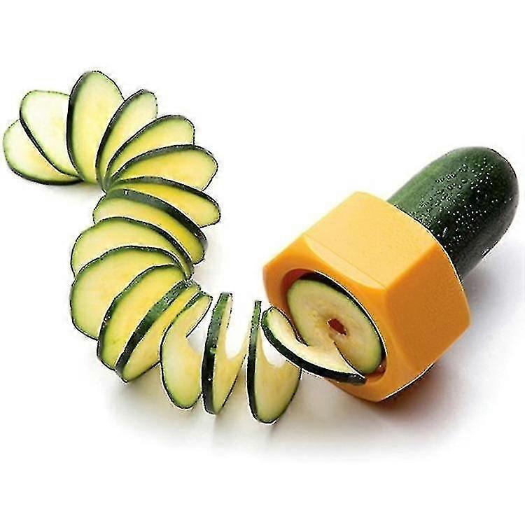 Spiral Cucumber Slicer Vegetable Fruit Salad Cutter Kitchen Gadget Cooking Tool