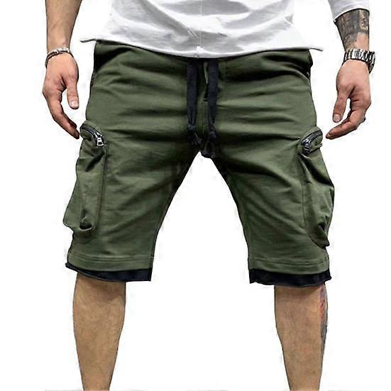 Solid Color Cargo Shorts Cool Pure Men