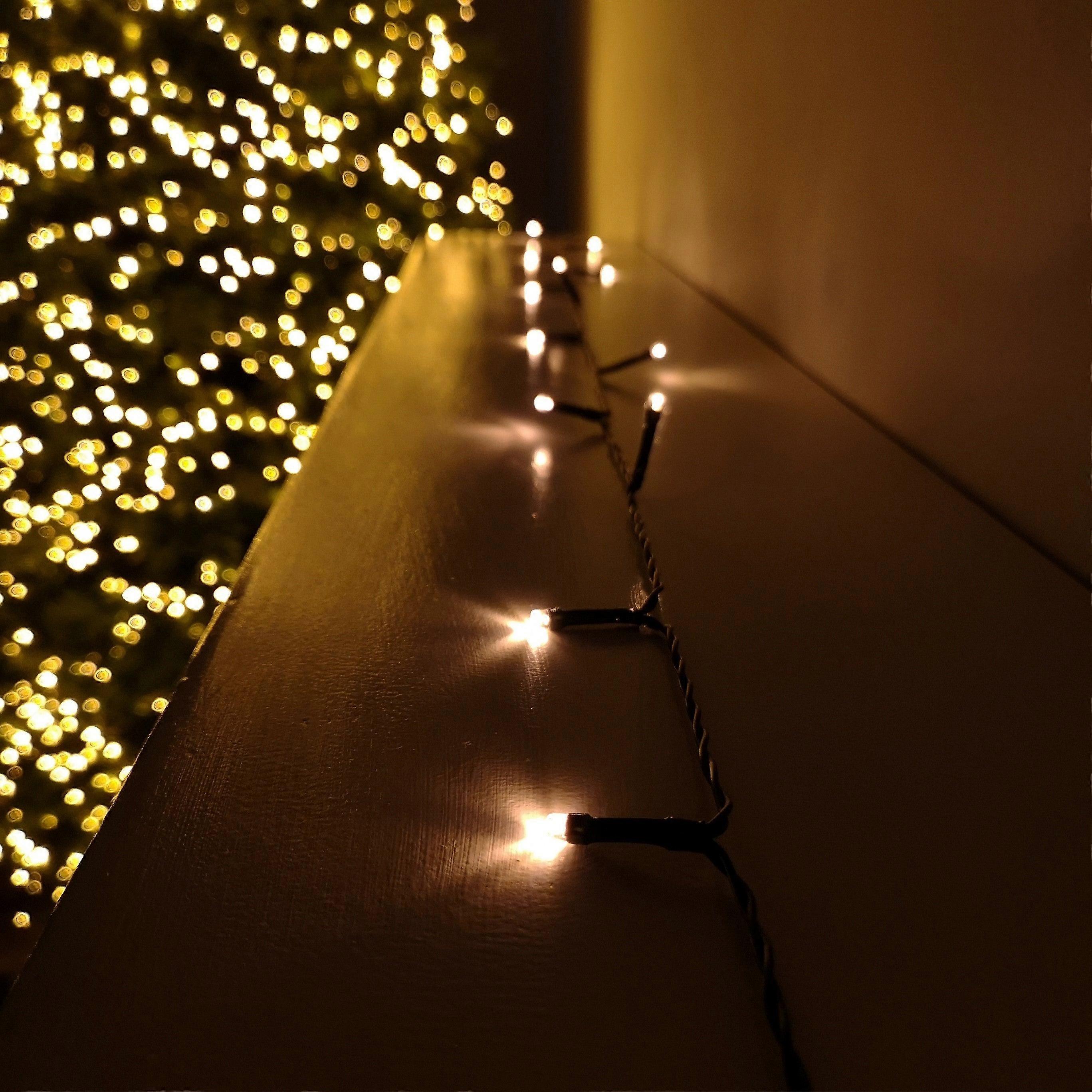 100 Led 10m Premier Christmas Indoor Outdoor Multi Function Battery Operated String Lights With Timer In Vintage Gold