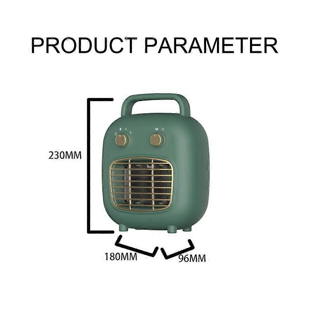 Space Heater 800W PTC Ceramic 6-8m Human Sensor Low Noise Fast Heating Portable Heater Fan with 30 Degrees Tip-Over and Overheat Protection 3 Gears Ad