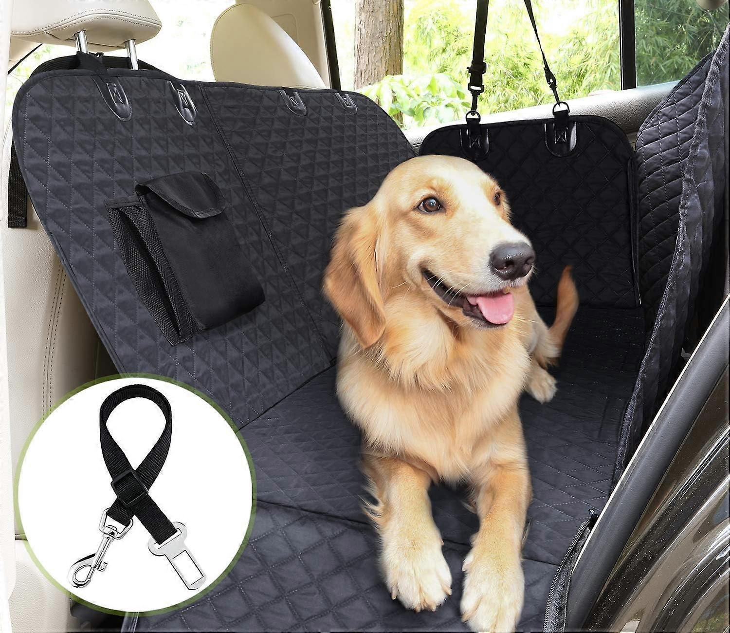 Pet Comfort Mat, Soft Plush Surface Back Seat Covers for Unmatched Dog Car Experience, Convertible Dog Hammock with Adjustable Straps for Safe,