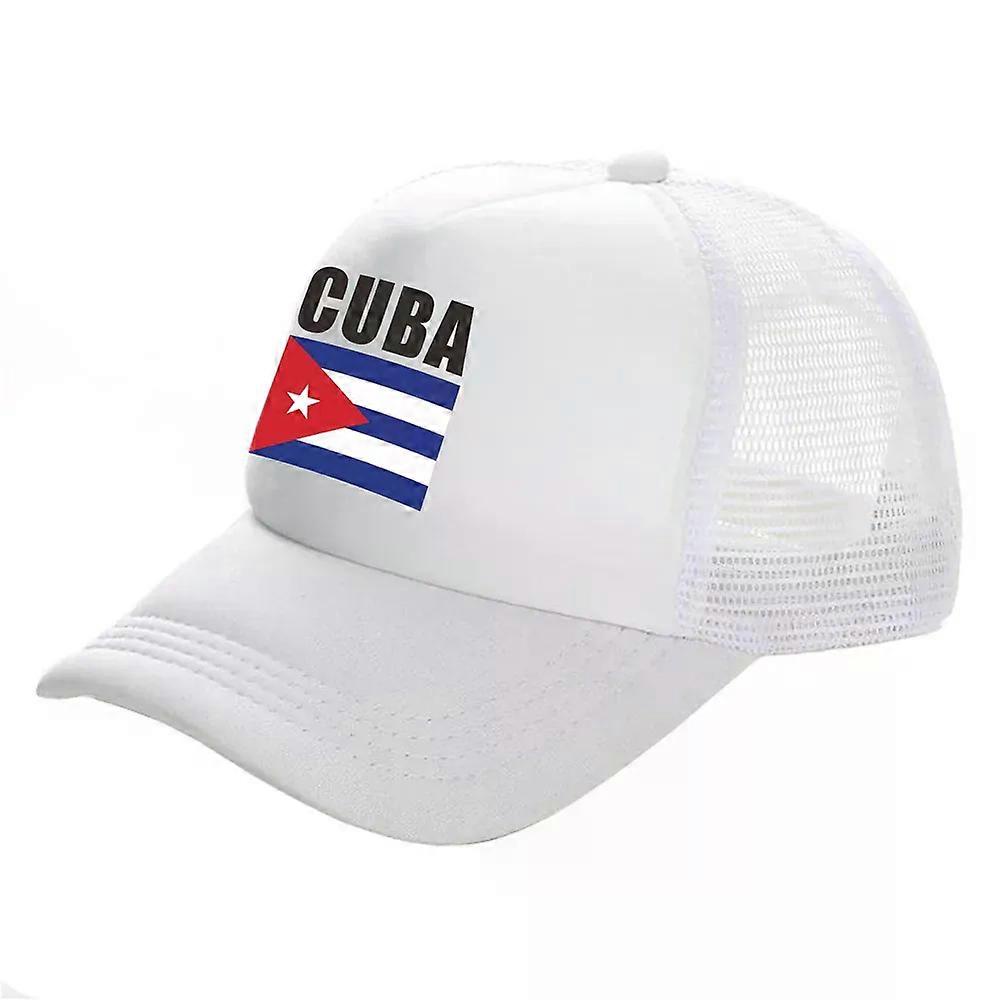 Cuba Trucker Cap Men Cool Cuba Flag Hat Baseball Cap Cool Summer Unisex Mesh Net Caps