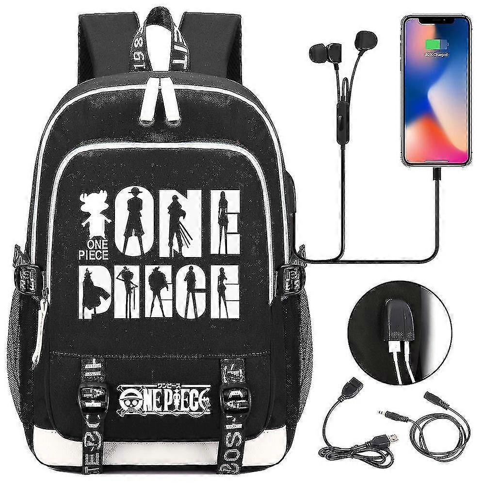 Luffy Τσάντα Εκτύπωσης - Unisex Bagpack Για Γυναίκες, Άνδρες, Αγόρια - Σακίδιο Πλάτης Για Φοιτητές - Σχολικές Τσάντες Με Θήκη Laptop - Trendy Mochilas Design