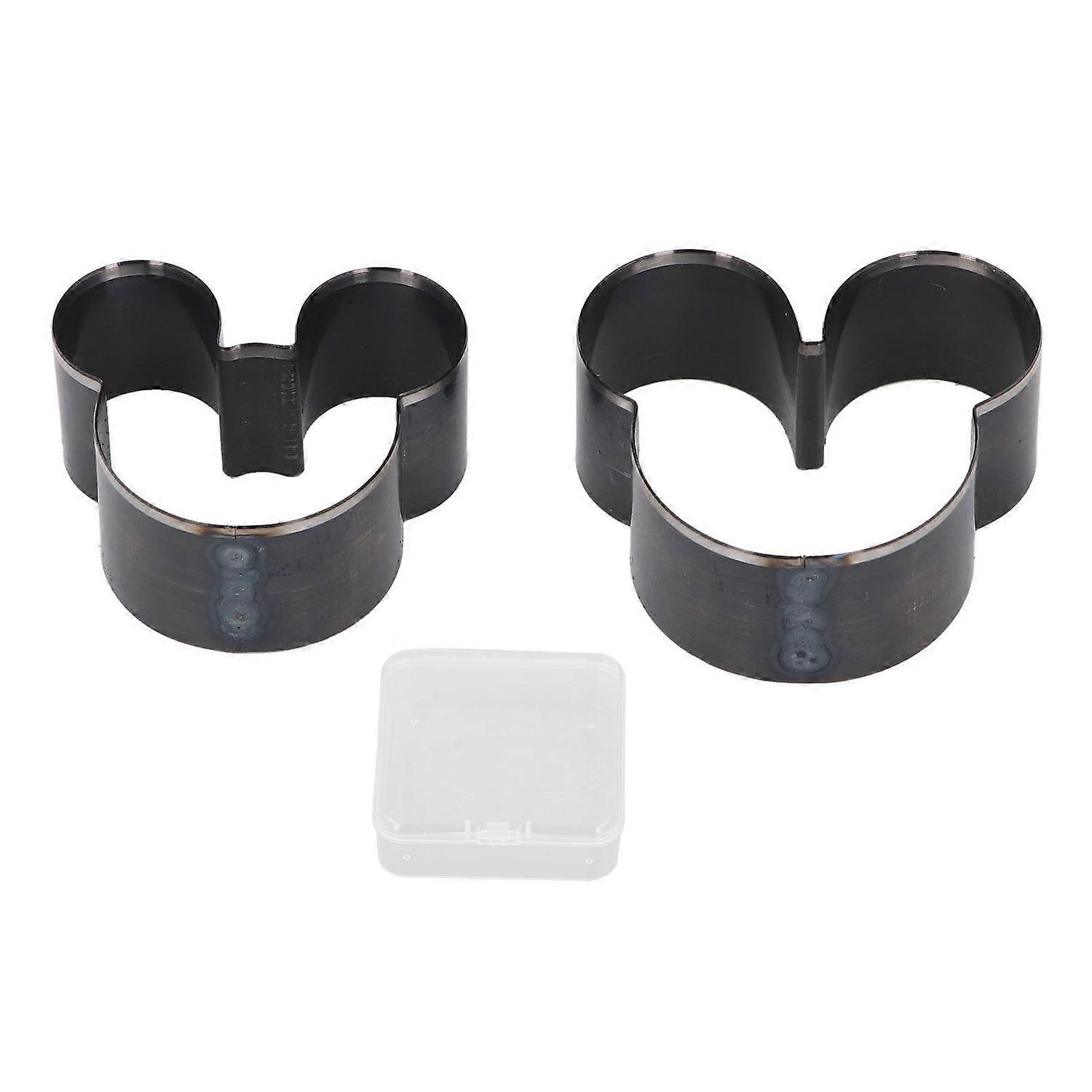 2Pcs Leather Cutting Die Set Mouse Head Shaped Manual Punching Molding Alloy Steel Craft Tools