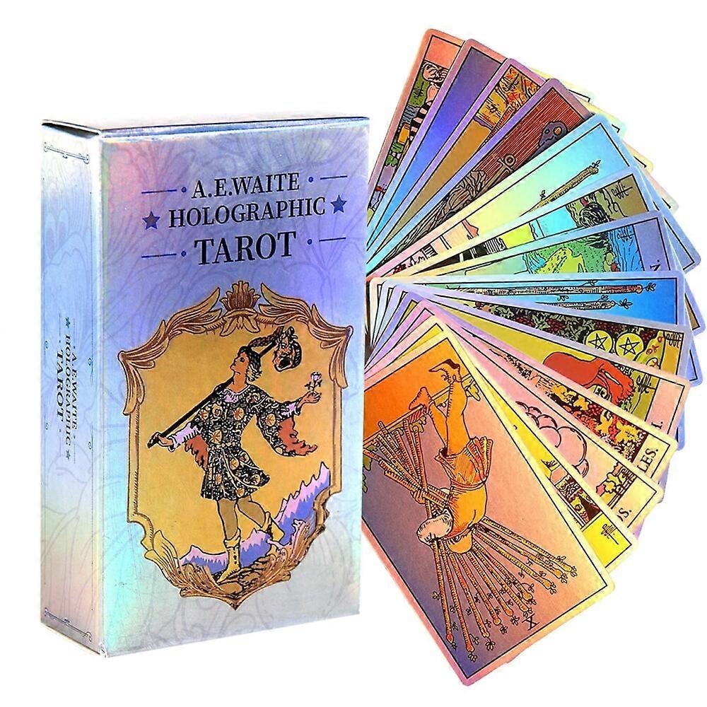 Holographic Tarot Deck - Rider Waite Divination Cards Set