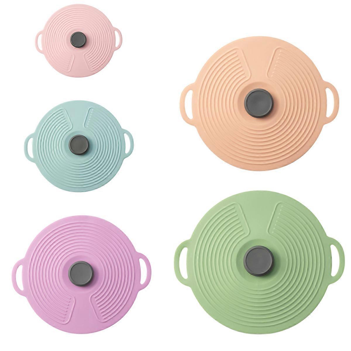 Environmentally Friendly Silicone Lids, Set Of Universal Sizes Multipurpose High-Quality Food Grade Bowl Covers, Easy To Clean Dishwasher Safe