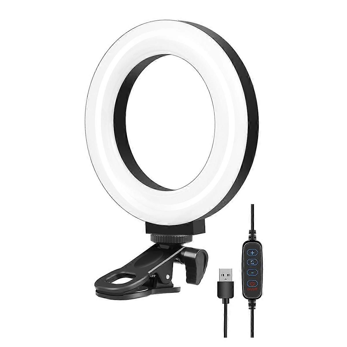 PULUZ 4.7 Inches Fill Light 40 LED Ring Light with Mounting Clamp