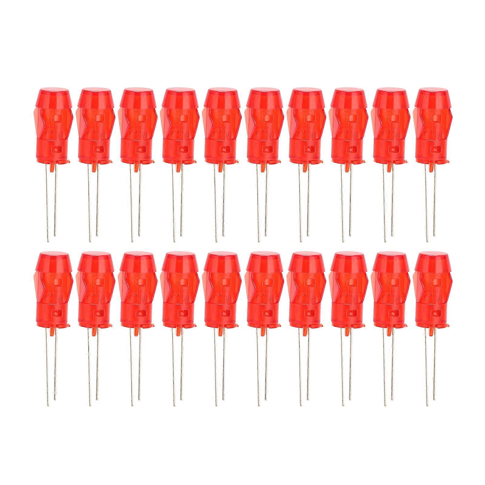20Pcs LED Plastic Holder Bezel Mount PC Indicator Light Aircraft Lampshade Component 5mm