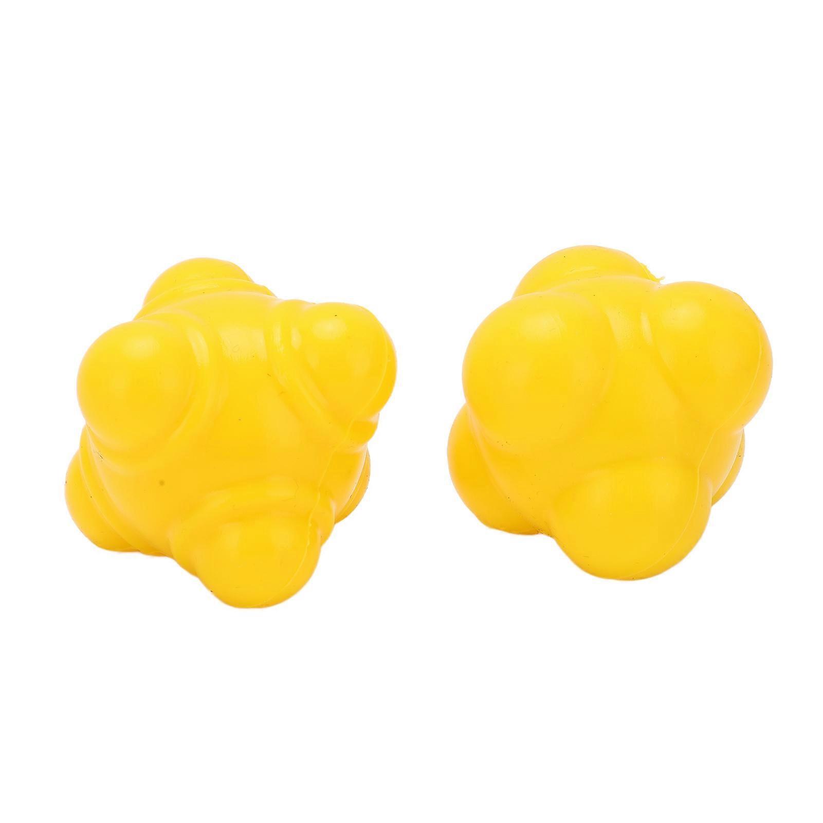 2pcs Irregular Rubber Agility Trainer Balls for Hand Eye Reflex