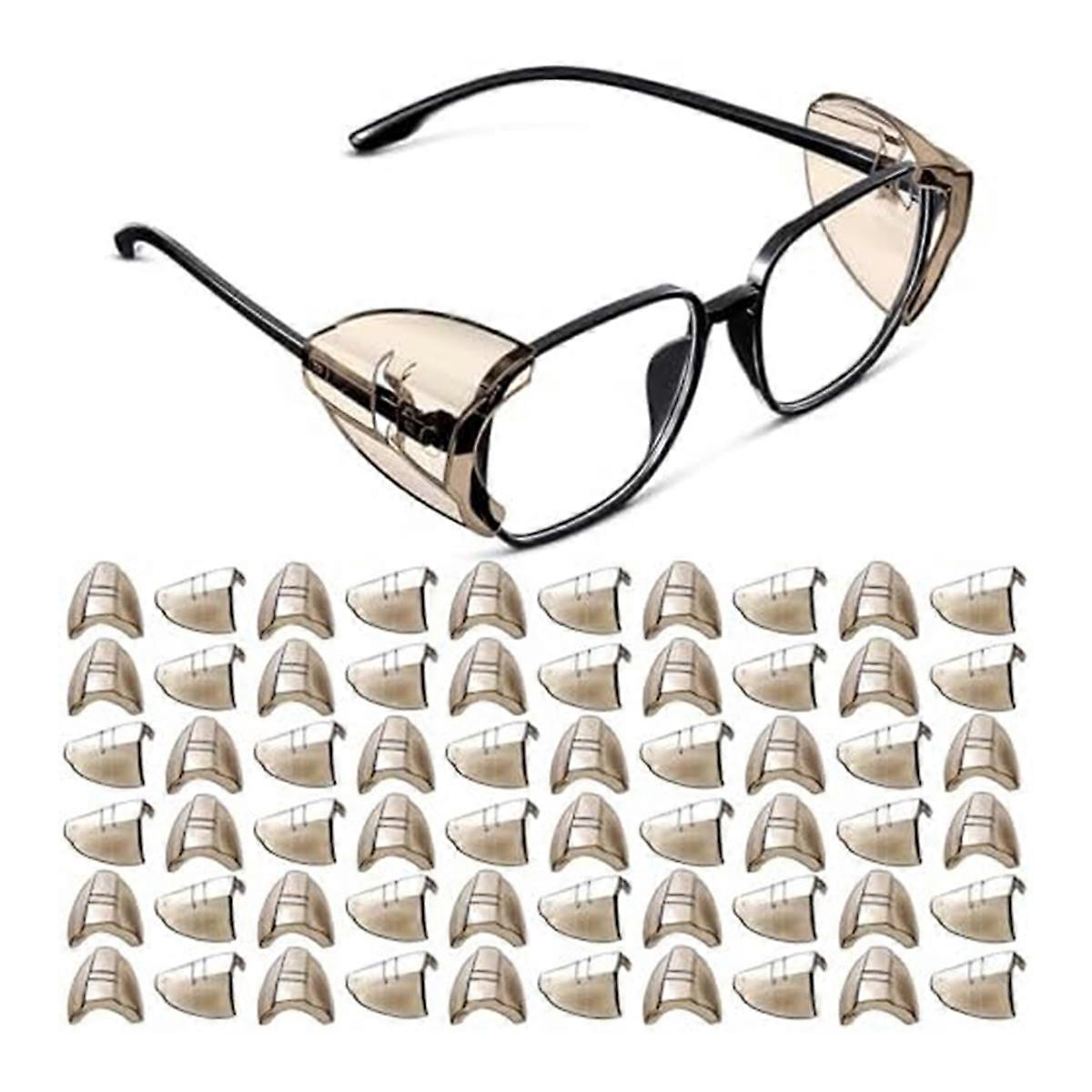 Safety Glasses Side Shields Black Transparent