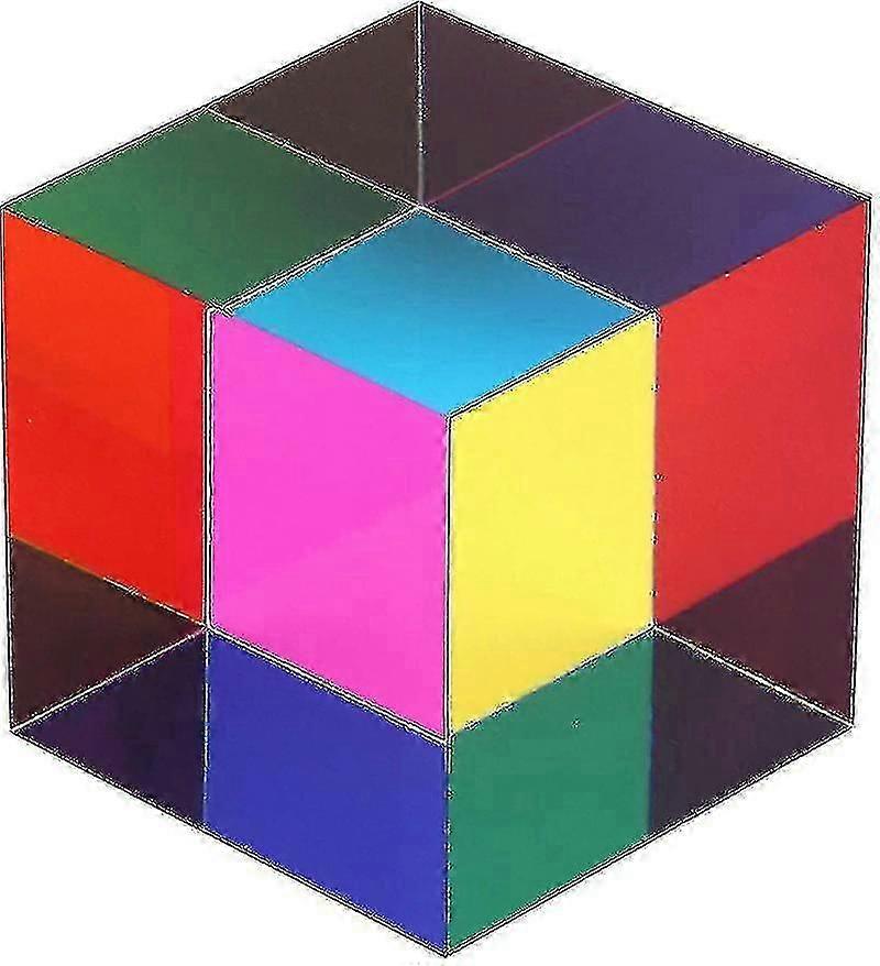 L40 Kbxlife Mixed Color Cube 47mm (1.9")cube For Home Or Office Toy Science Learning Cube Easter Prism Desktop Toy Home Ornament