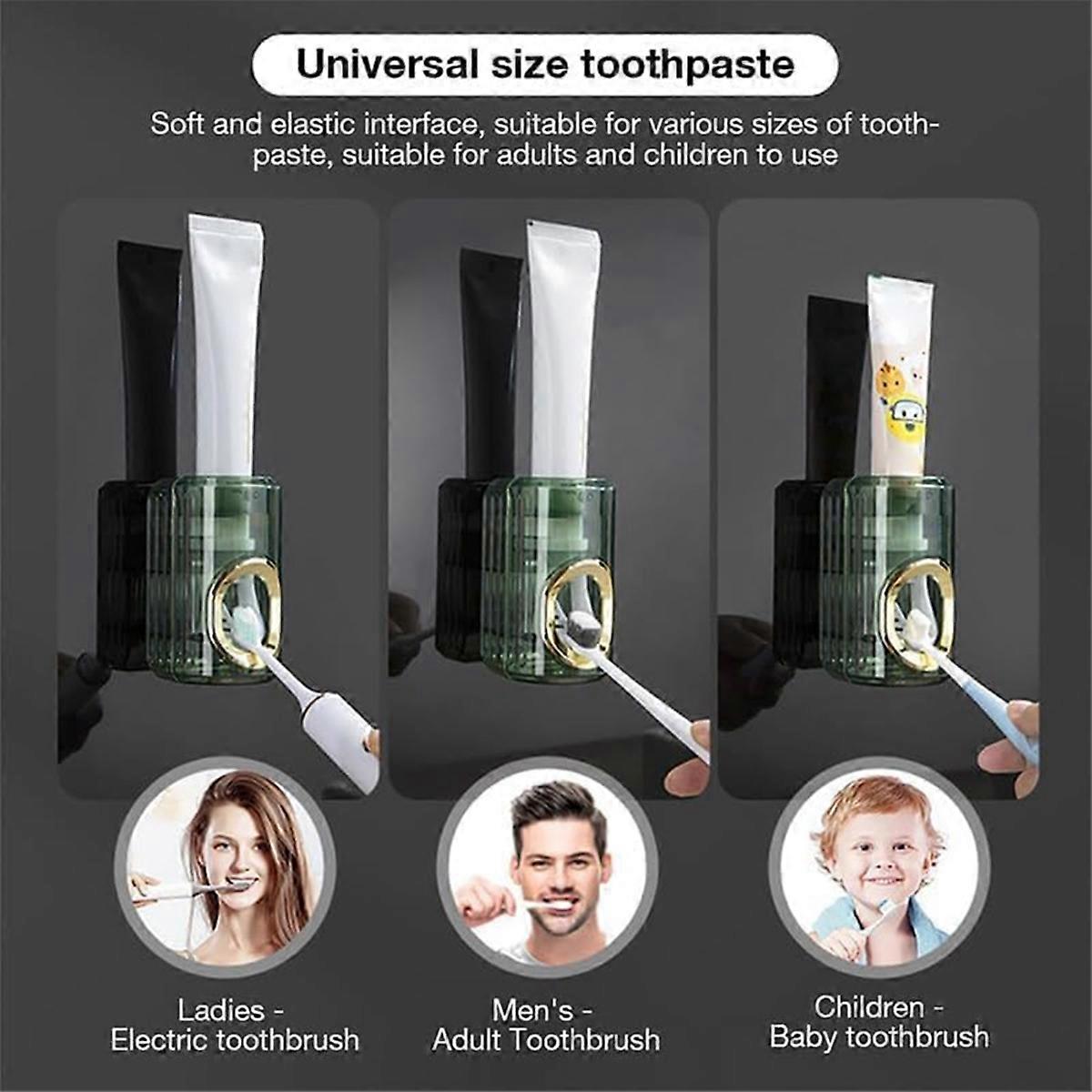 2Pcs Toothpaste Squeezer- Toothpaste Dispenser Wall Mounted,-C