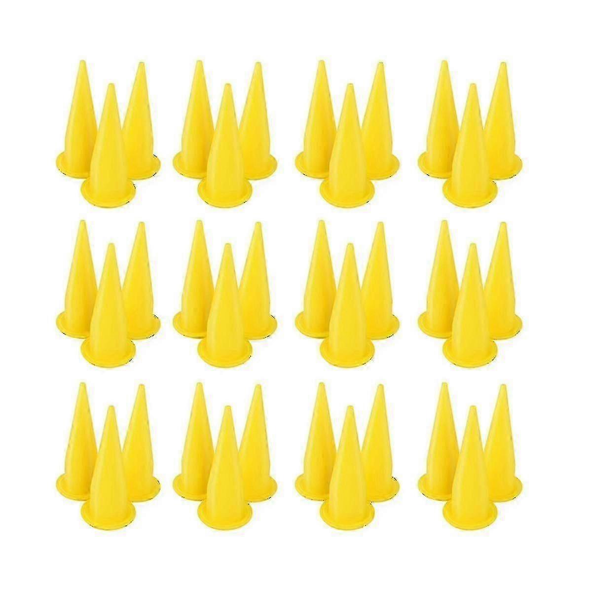 For 50pcs Yellow Cone Nozzle for Bulk Caulk Tools for Caulking Nozzle Applicator Replacement