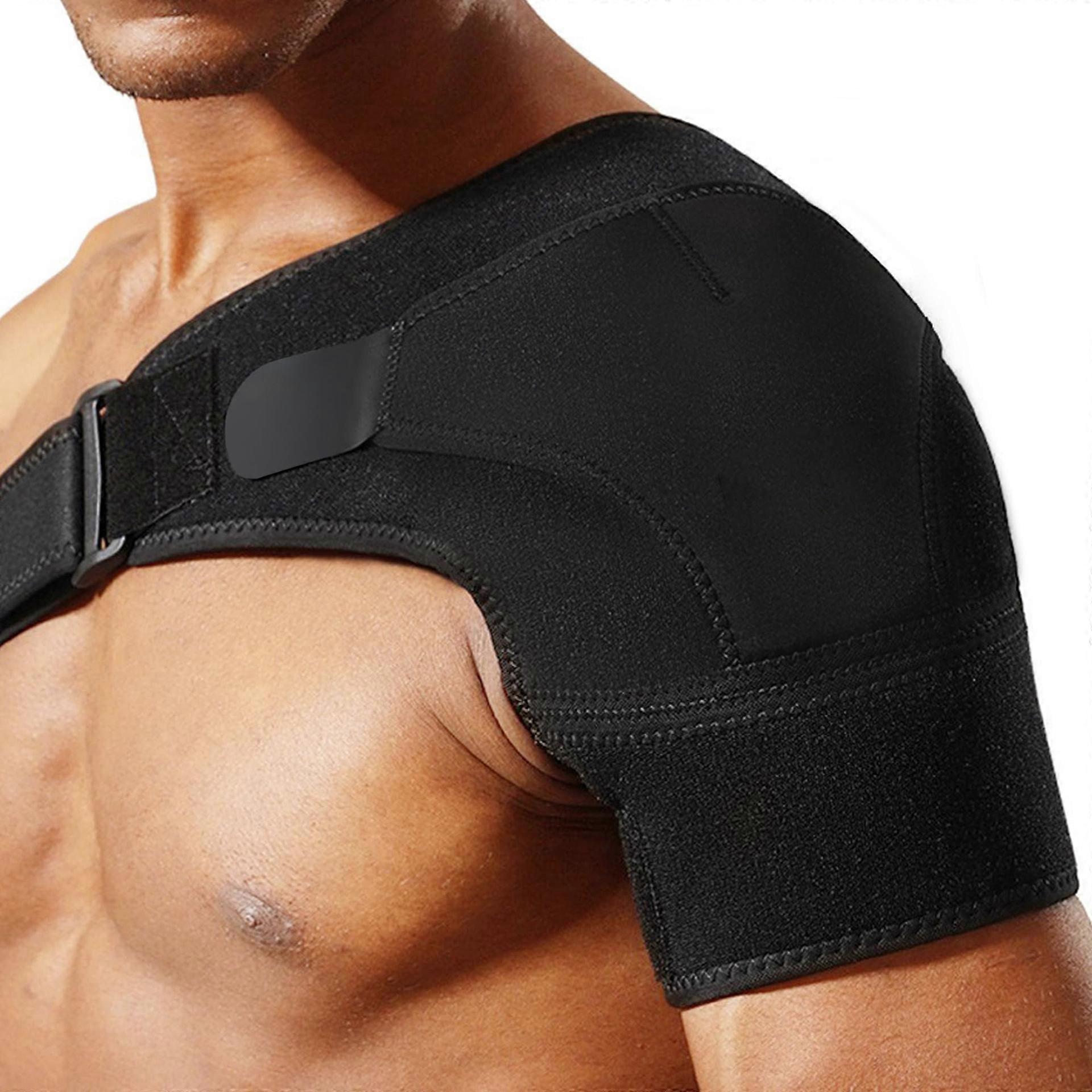 Adjustable Shoulder Brace for Pain Relief and Preventing Strains Fits Left and Right Arm