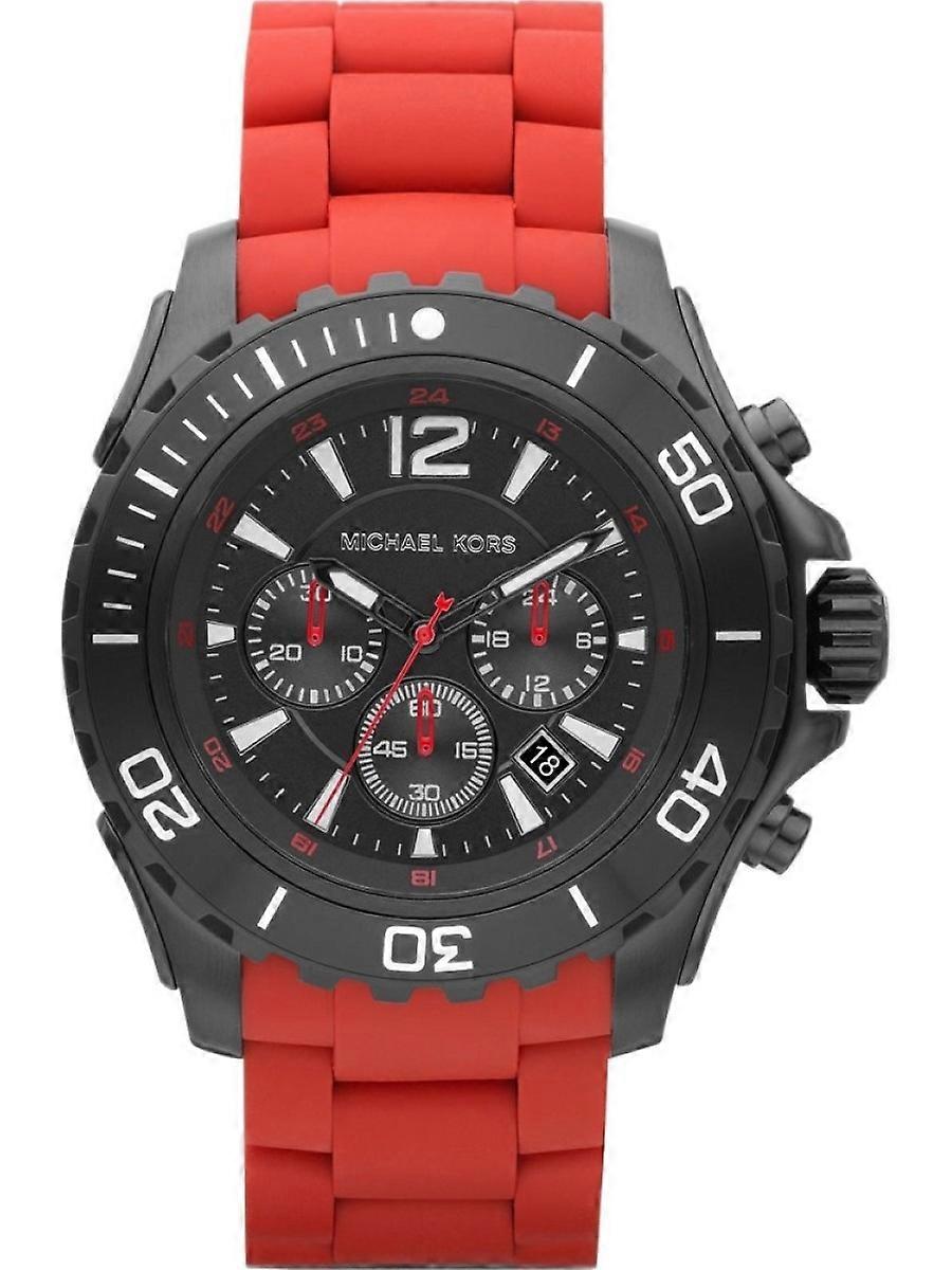 Michael Kors piros gumi MK8212 férfi óra