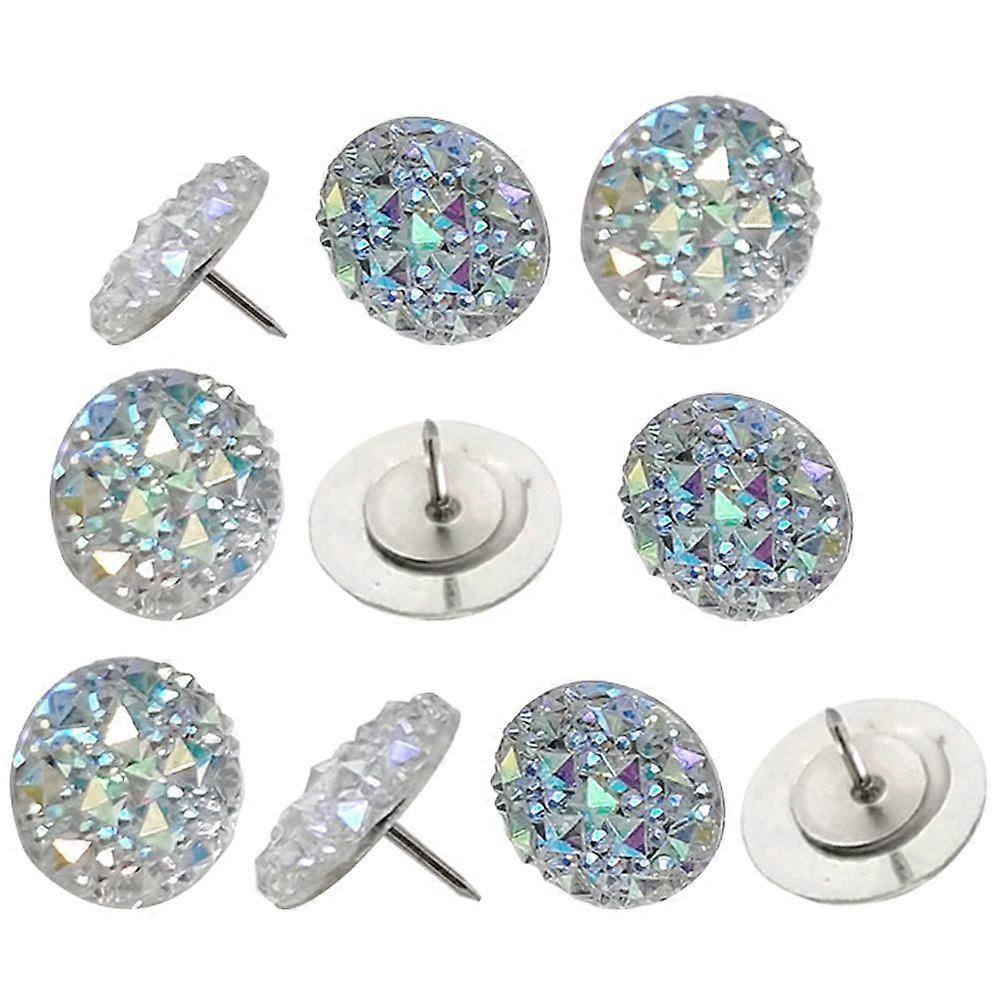 10Pcs Replaceable Push Pin Multi-function Thumbtacks Delicate Thumb Tacks Map Supply