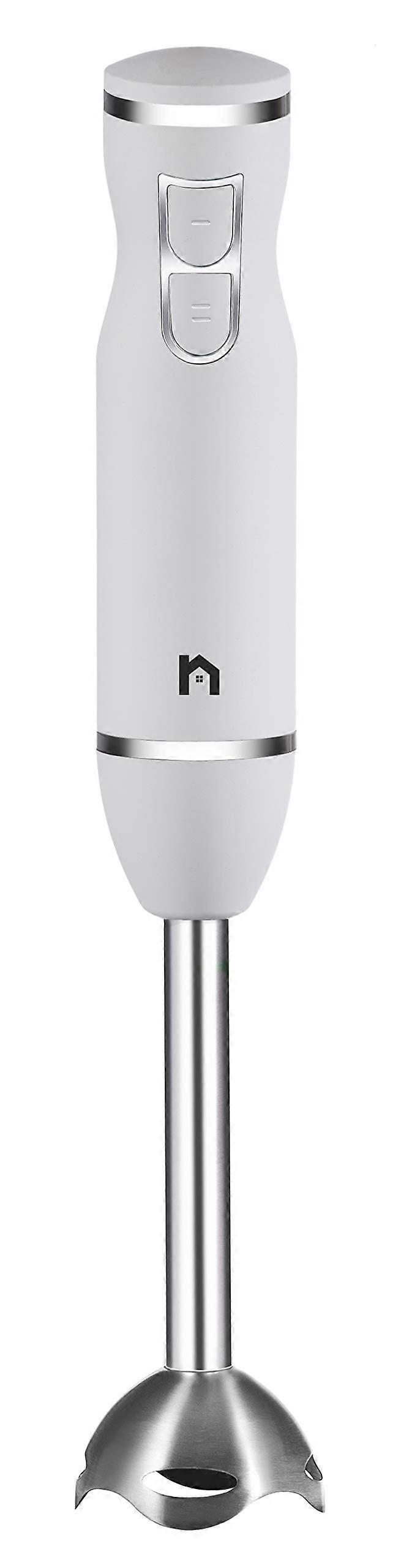 Immersion Hand Blender 2-Speed Stick Mixer With Stainless Steel Shaft And Blade, 300W Ivory Soups Purees Dips Smoothies