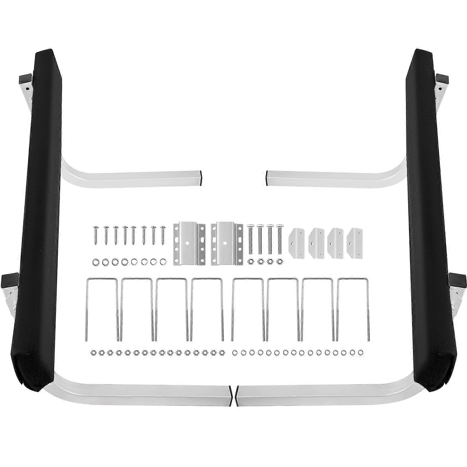 Boat Trailer Guide-ons, 2 PCS Rustproof Steel Trailer Guide ons, Trailer Guides with Carpet-Padded Boards, Mounting Parts Included