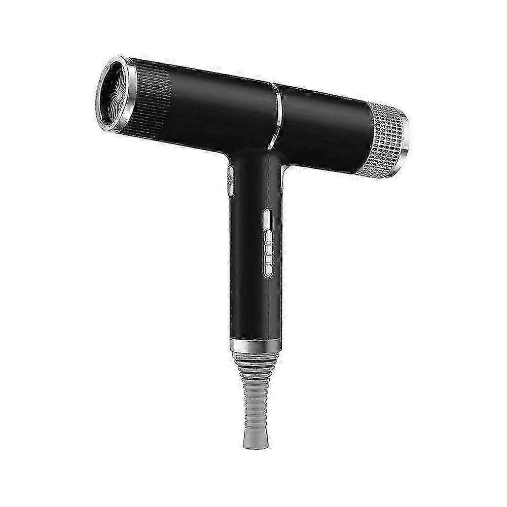 Portable Hair Dryer with 3 Nozzle Attachments Adjustable High Speed Fast Drying Low Noise Travel Electric Negative Ionic Blow Dryer