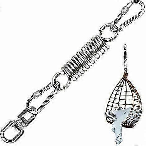 Suspension spring, steel spring, swivel spring hammock with 2 climbing buckles and 360 rotation, load capacity up to 250 kg for sandbag stand, hammock