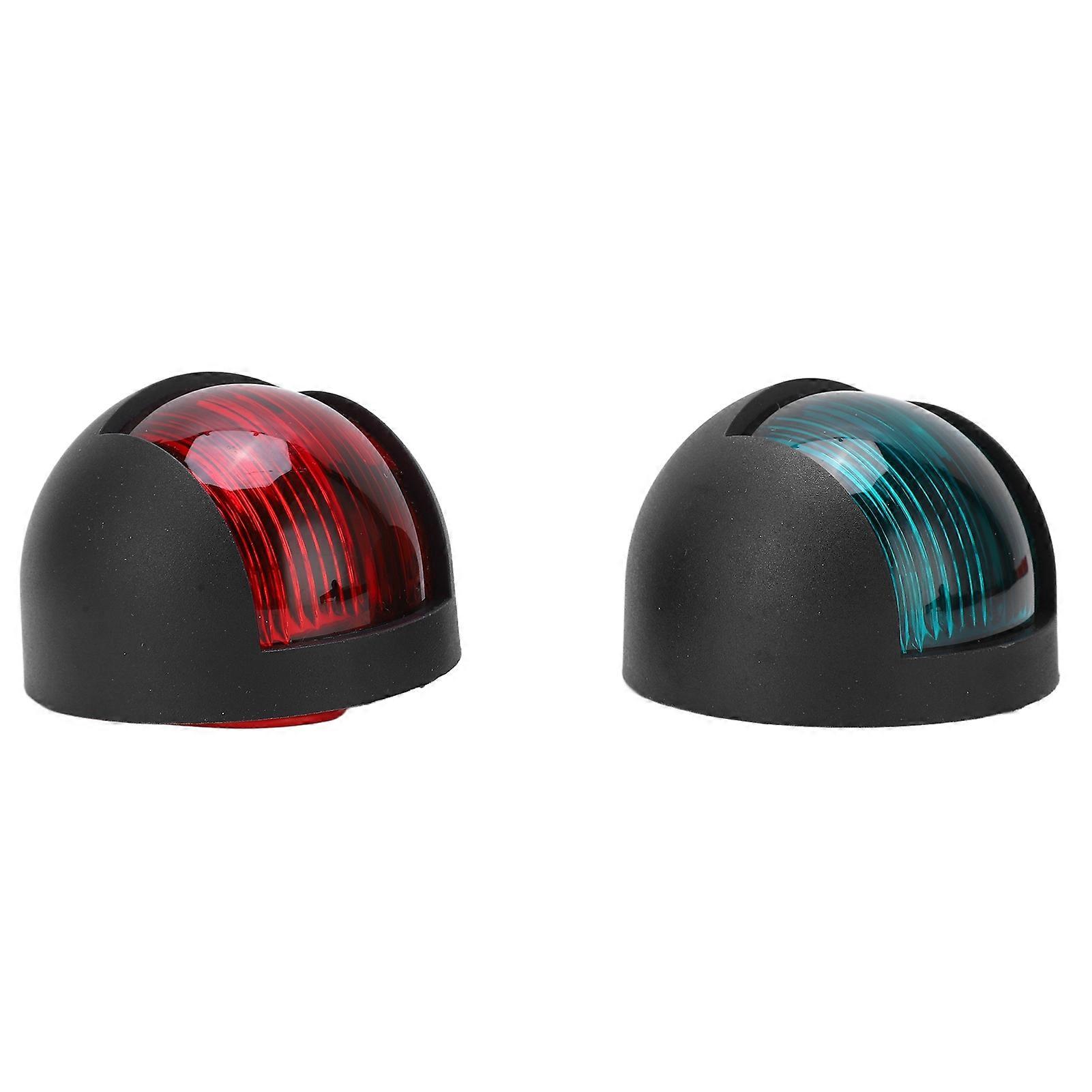 2Pcs Boat Accessory DC 12V‑24V 3W LED Navigation Lamp Red Green Light for Marine Boat