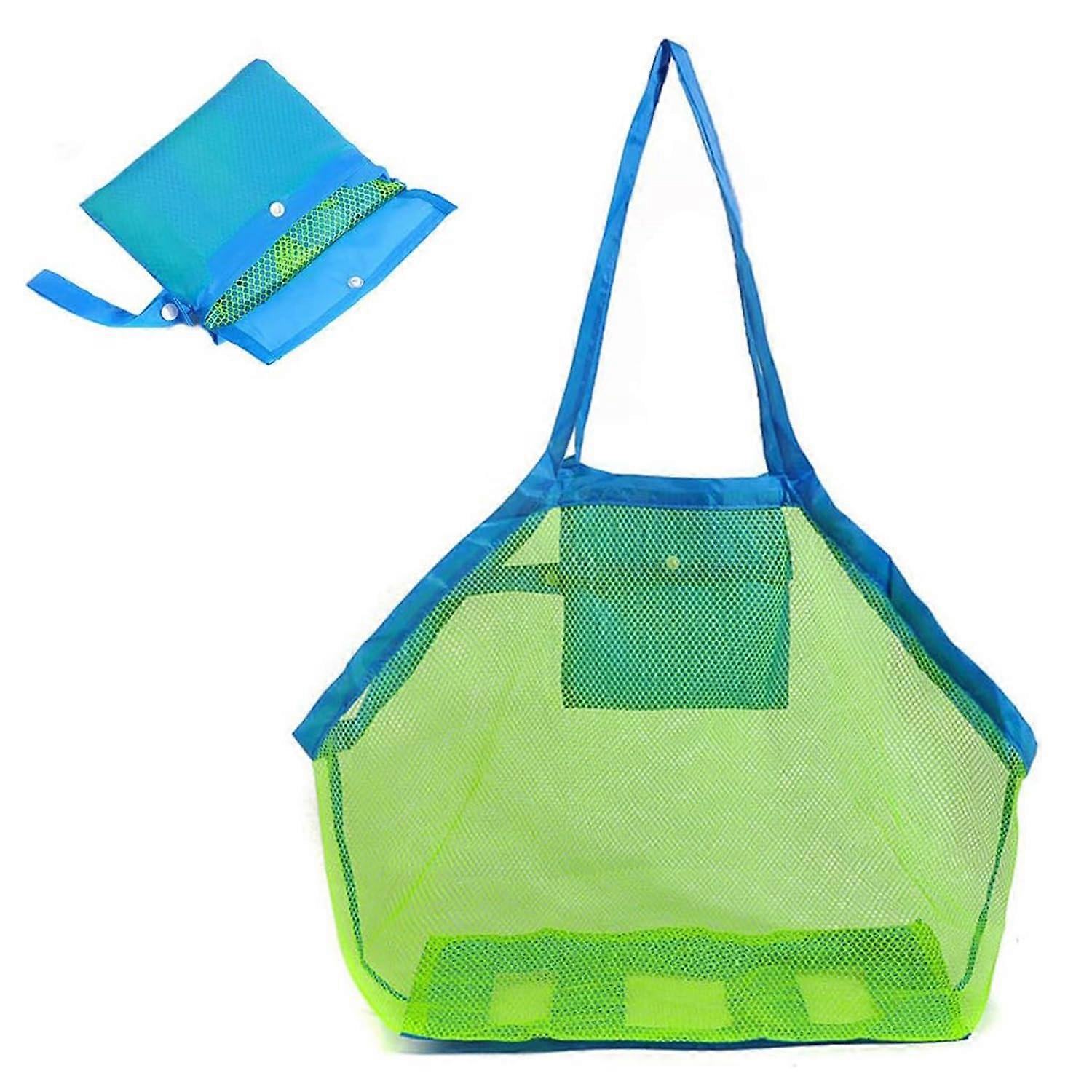 Mesh Beach Sand Toy Bags Extra Large Foldable Tote Fast Dry Shell Storage Bag For Sand, Beach, Pool Materials