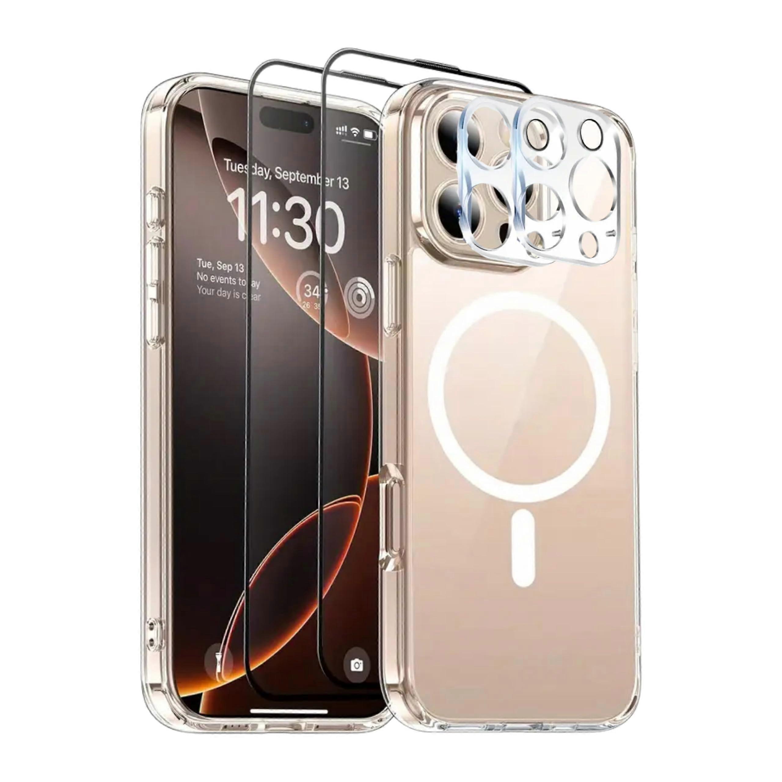 Mag Case for iPhone 16 Pro Max - 5-In-1 MagSafe Compatible Ultra-Thin Case, Lightweight Protection