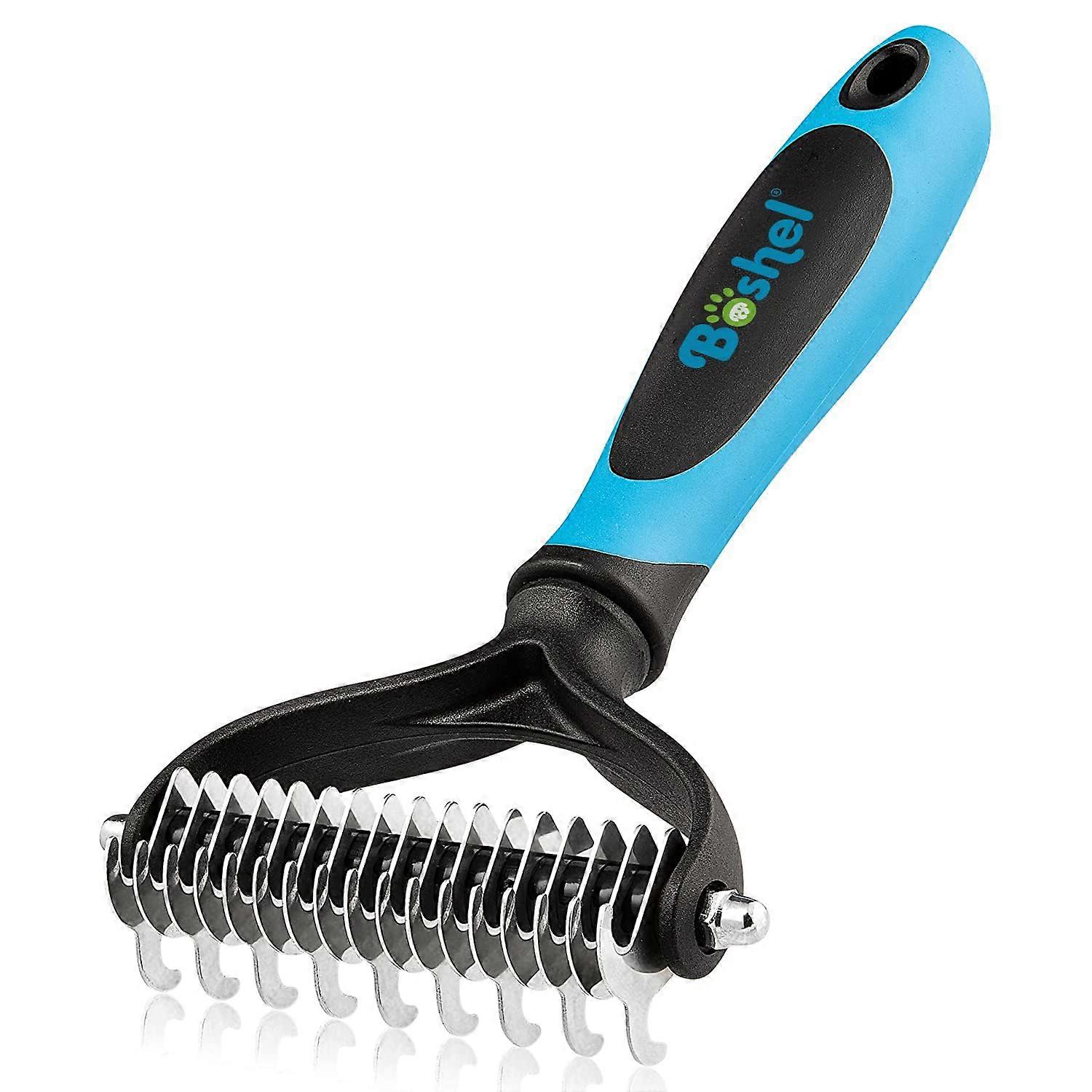 Dematting Tool for Dogs and Cats - Effective Deshedding Brush for All Coat Types, Durable and Ergonomic Design
