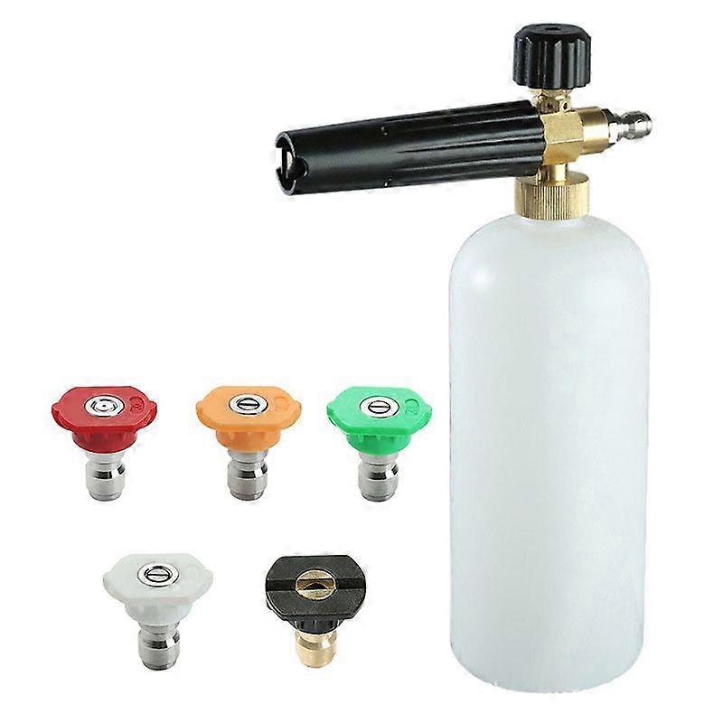 Snow Foam Lance for Car Wash with Large Nozzle Compatible with High Pressure Washers Automotive Cleaning Tool