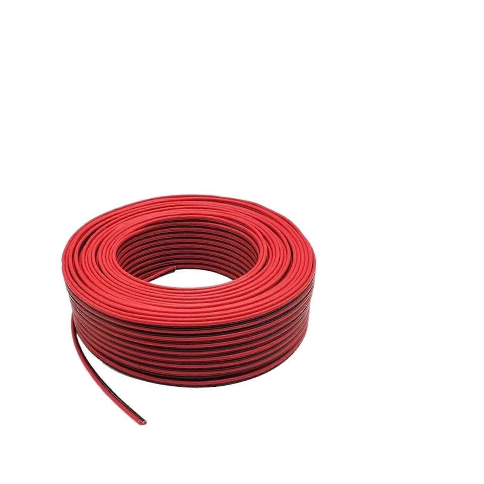 RVB 2-Core LED Cable 5 Meters 13 AWG Copper Wire Red Black Insulated Extension Wire