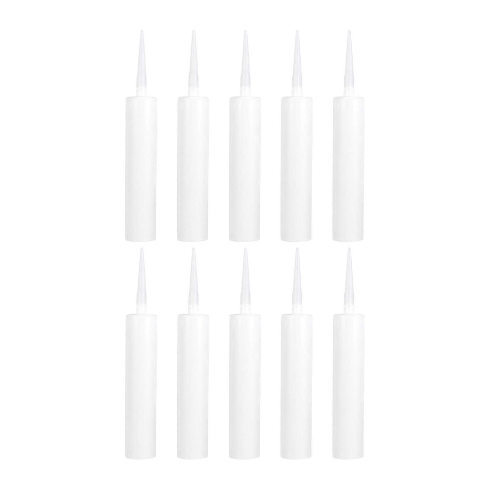 Refillable Empty Caulk Cartridges 310ml with Nozzles for Tiles, DIY Crafts, Home Maintenance