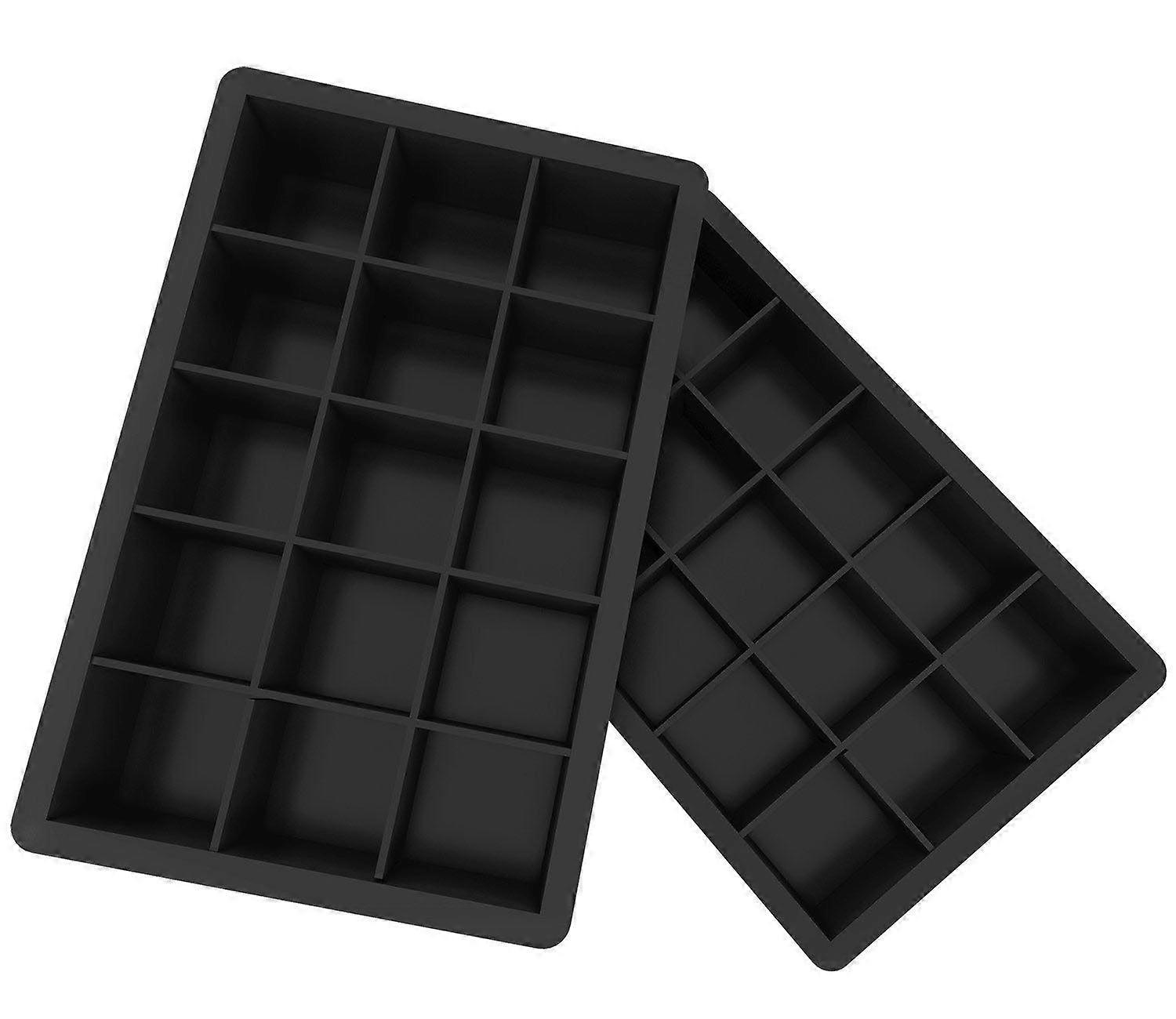 Silicone 15 grid ice cube mold DIY household,2PCS