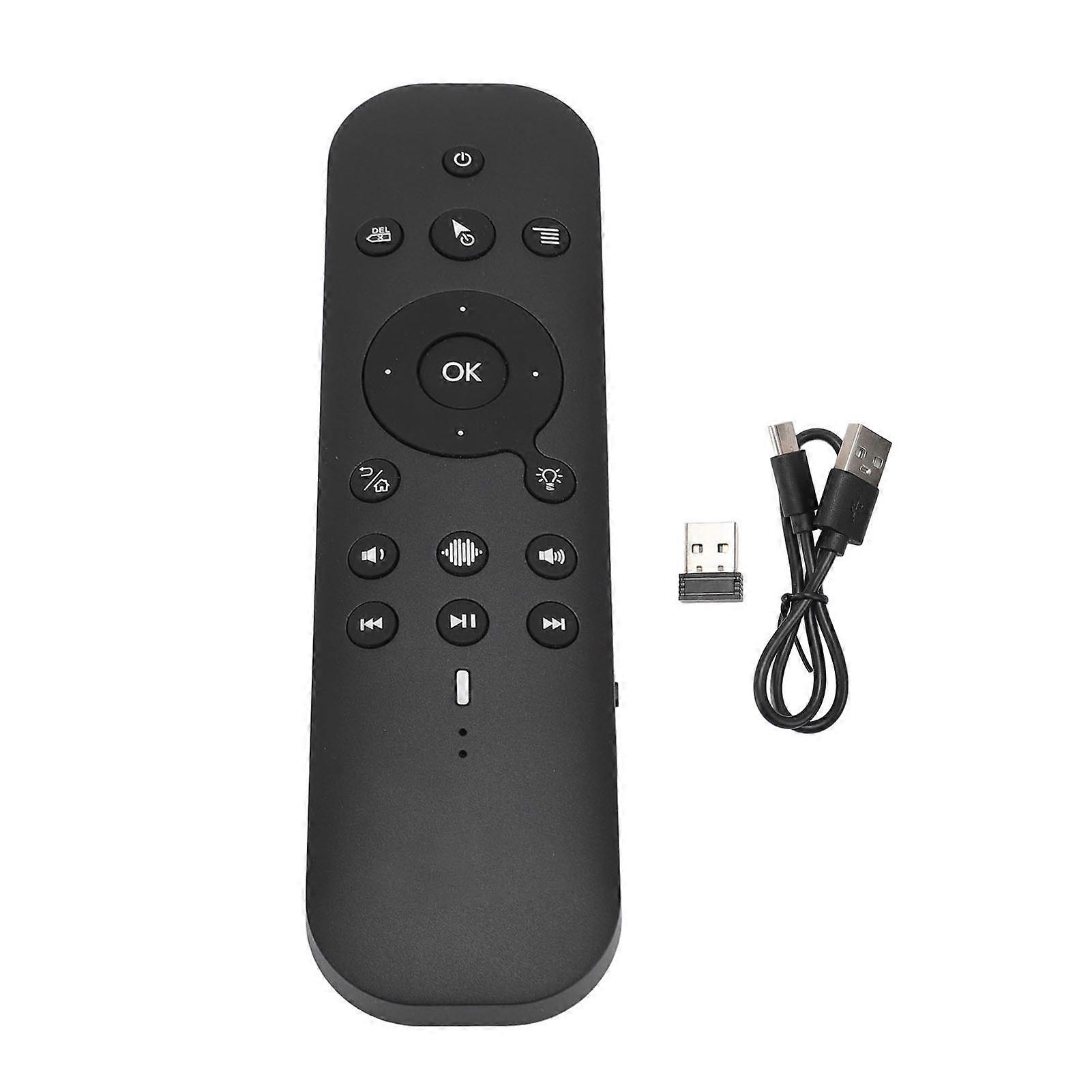 Air Mouse Bluetooth 5.0 2.4G Wireless Dual Mode High Accuracy Sensor Backlight Voice Computer Remote