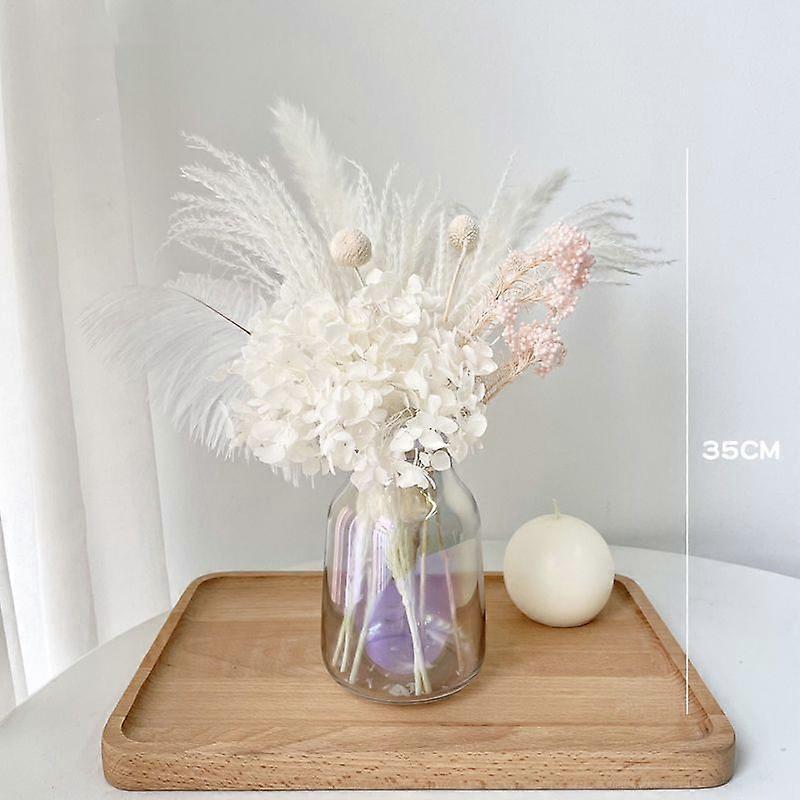 Redkid 1set Bouquet Décoratif de Fleurs Séchées Naturel Vraies Fleurs Sechees Eucalyptus Bouquet Mar