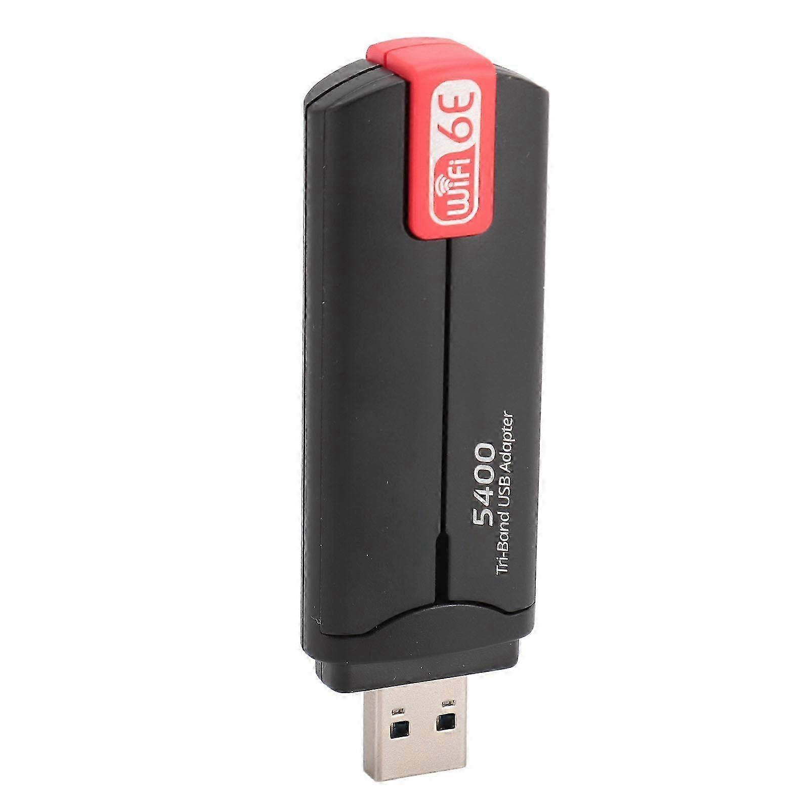 High Speed WiFi 6E Adapter 5400Mbps Tri Band for Desktop