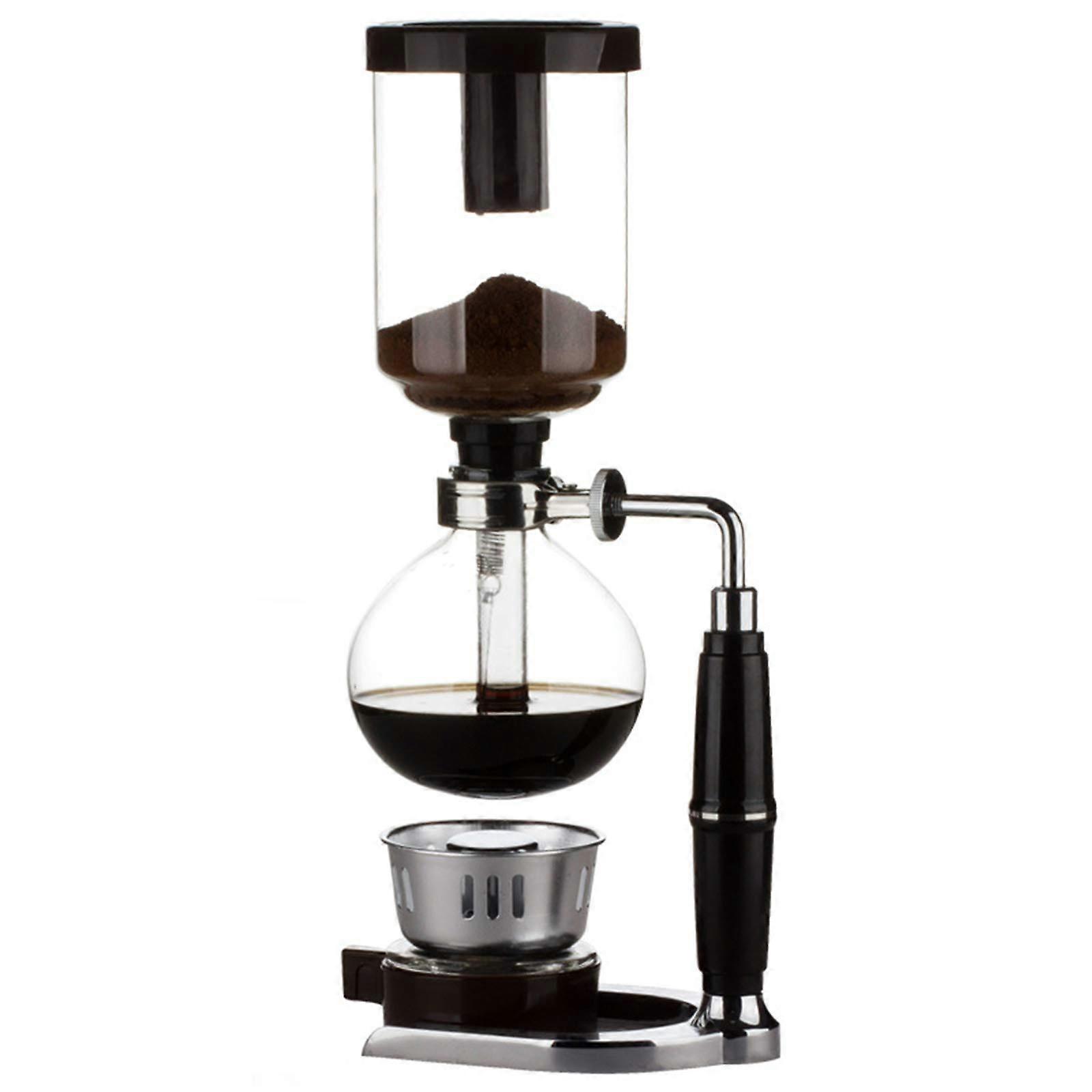 35 Cup Vacuum Coffee Syphon Maker with Extended Handle, Glass Coffee Machine, Brewing Coffee and Tea, Filter Included