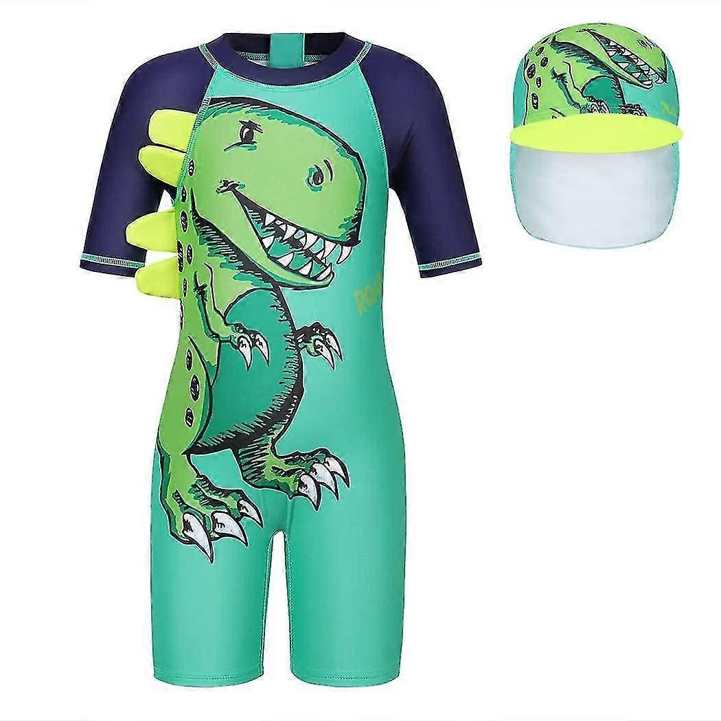 Swimsuits for Little Boys Rash Guard with Hat Children Pool Party Beach UPF 50+ Swimwear10T
