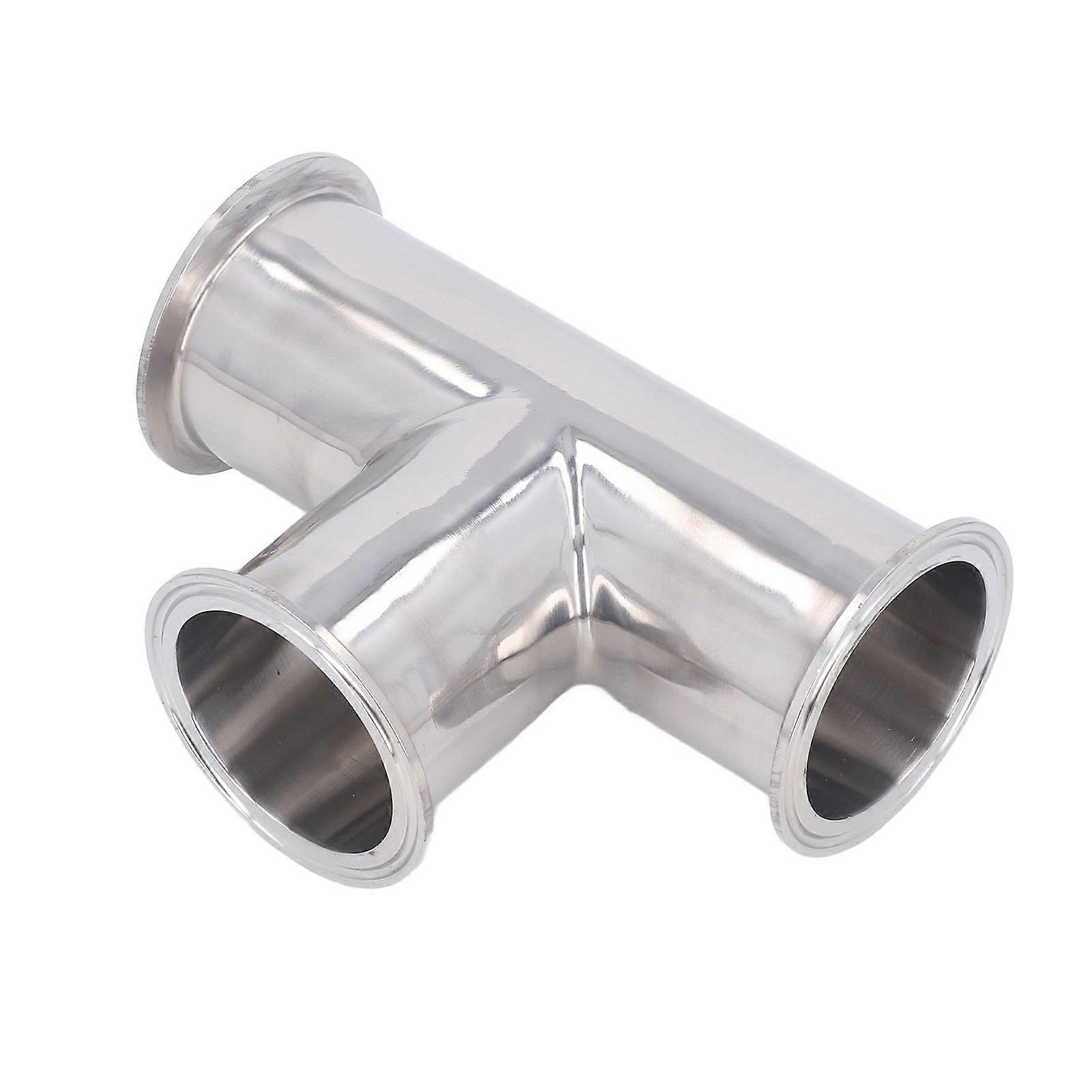 Triple Clamp Tee 3 Way 304 Stainless Steel Hose Pipe Fitting Connector for Pipeline