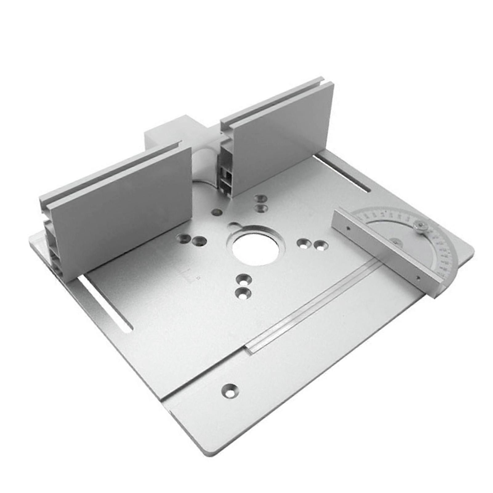 Set of 3 Router Table Insert Plate Aluminum Alloy Wood Milling Flip Board Trimming Machine Engraving Auxiliary Tool Woodworking Benches