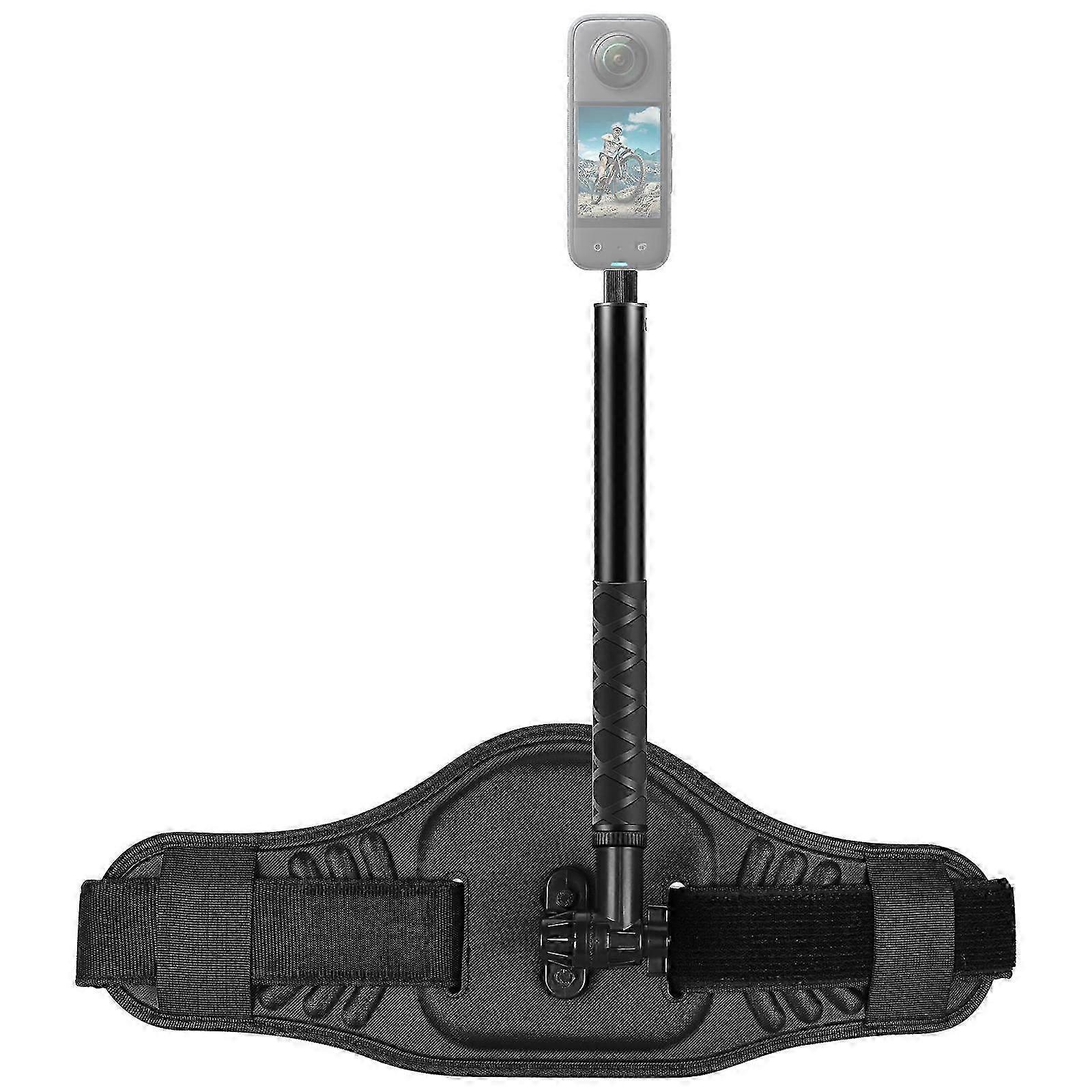 PULUZ Waist Belt Mount Strap with Selfie Stick Monopod for GoPro, Insta360, DJI and Other Action Cameras