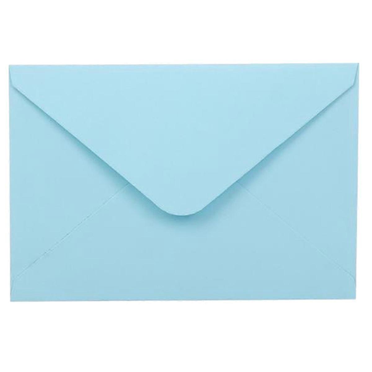 مغلفات بطاقات الهدايا - 50 مغلفا صغيرا ملونا مقاس 13.5 × 18.5 سم ، مغلفات بطاقات العمل الورقية ، جيوب مغلف صغيرة ، أ