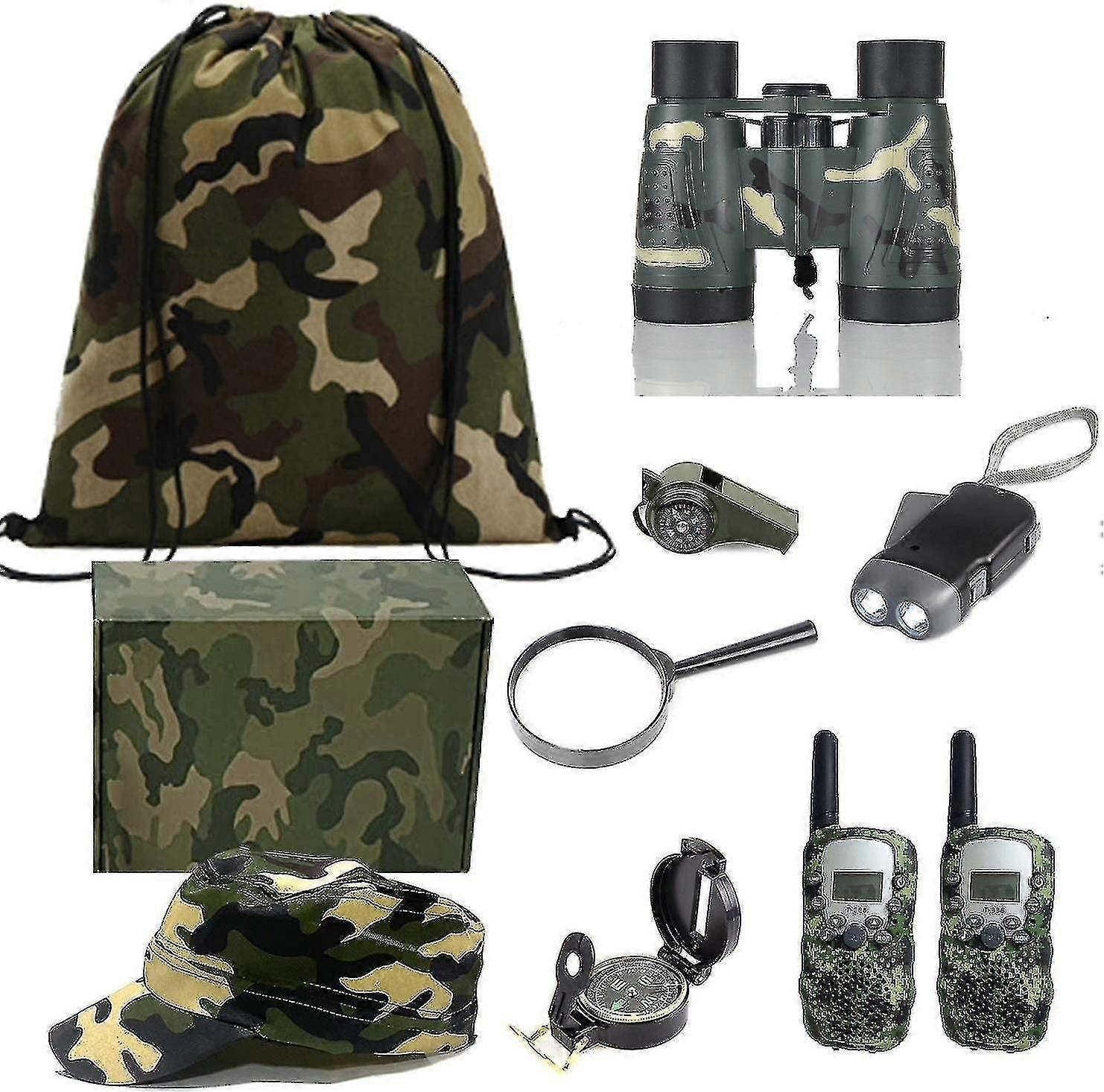 キッズエクスプローラーキットアウトドアアドベンチャートランシーバーセットキャンプおもちゃ