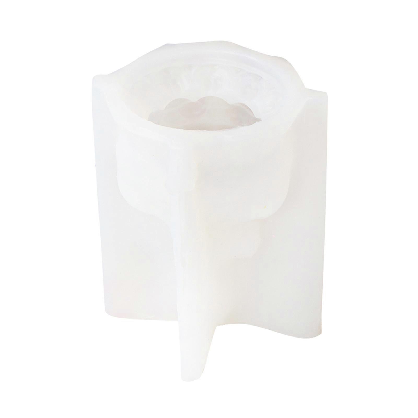 Reusable Silicone Candle Mold Avalokitesvara Statues Epoxy Resin Mould Casting Tool for DIY Gypsum Tabletop Ornaments Multicolor