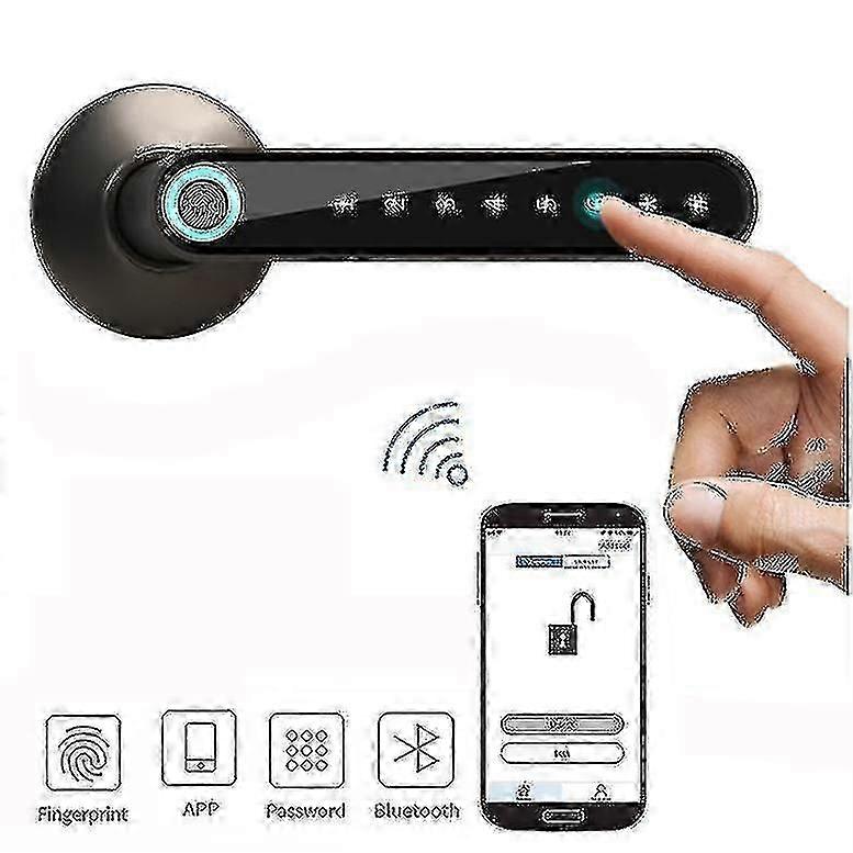 Fingerprint Electronic Door Lock Smart Bluetooth Password Handle Lock