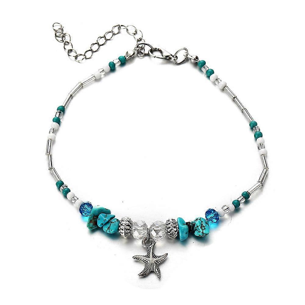 Starfish beads (A) $ Creative simple beach pendant starfish pendant rice beads retro anklet