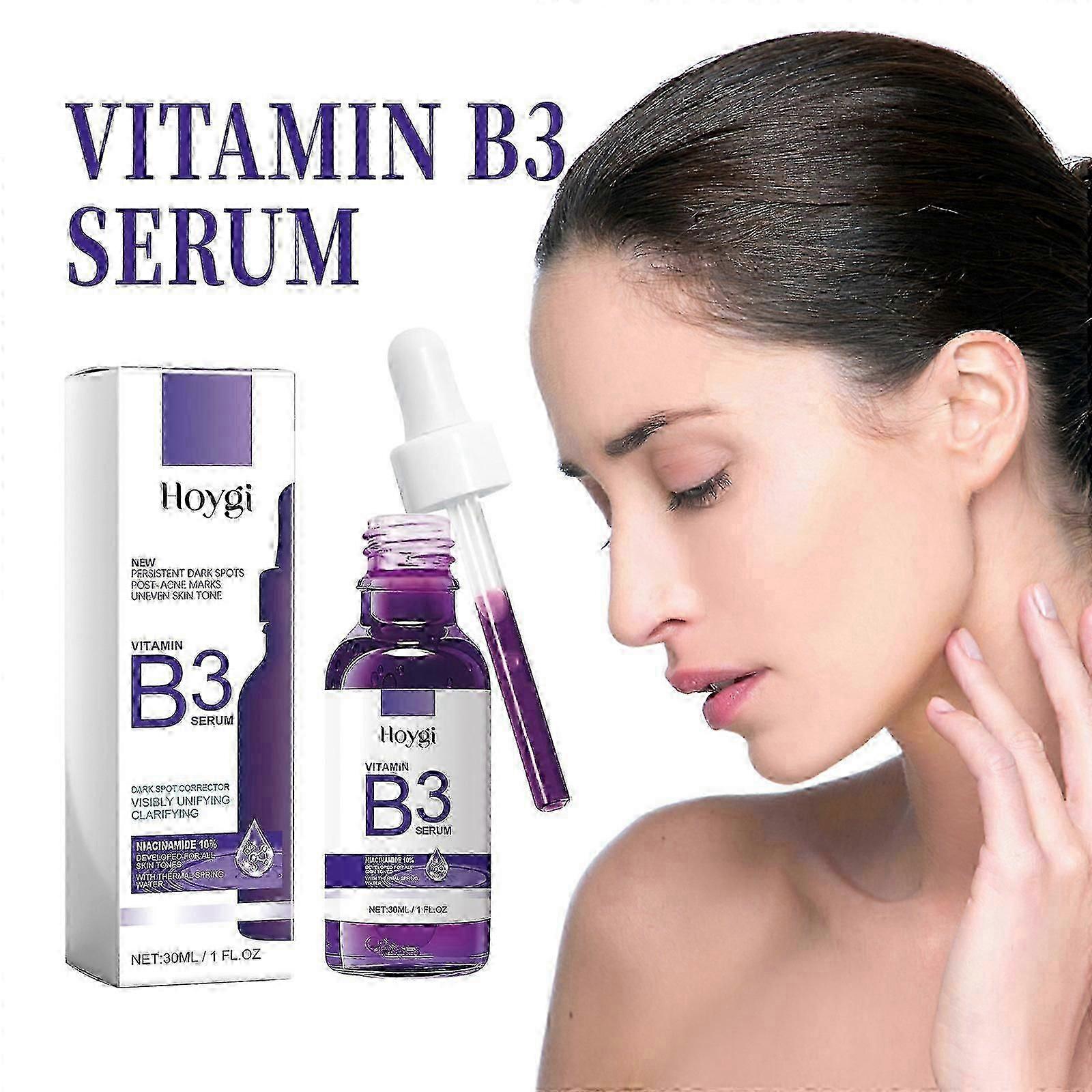 B3 Serum ، مصحح البقع الداكنة مع الميلاسيل المضاد للشيخوخة + 10٪ نياسيناميد ، مصل تصحيح تغير اللون لبقع الشمس والبقع العمرية وعلامات ما بعد حب الشباب ، Lo