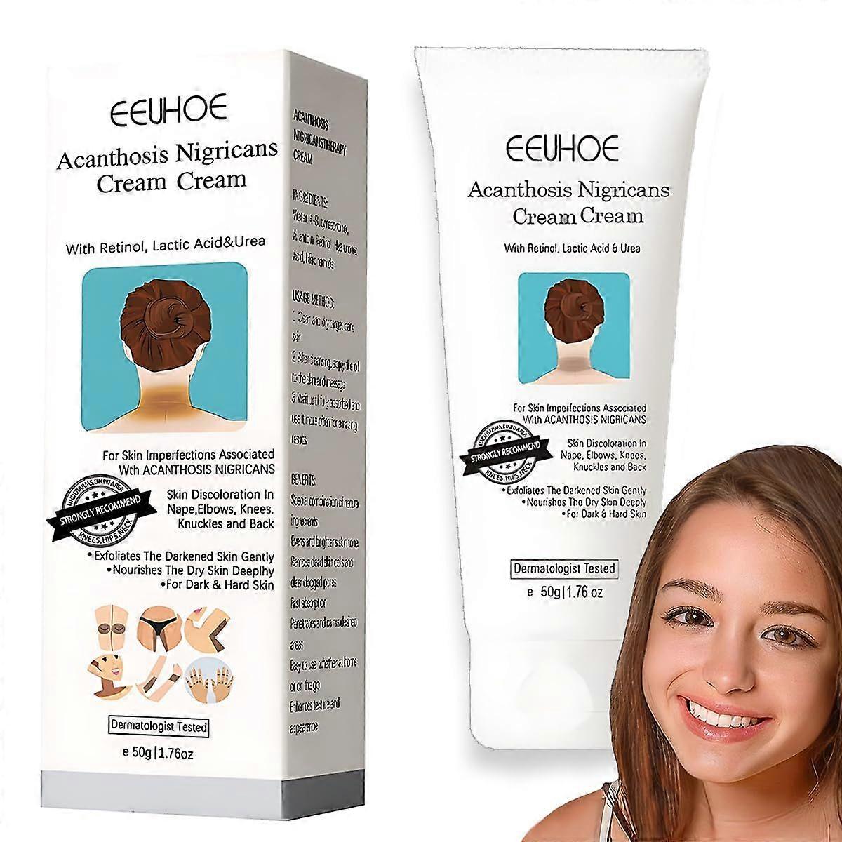 Smacchiatore per il corpo, crema correttore per le macchie, - ascelle, collo, ascelle, ginocchia, gomiti, aree intime, aree intime (Acanthosis Nigricans 1Box)