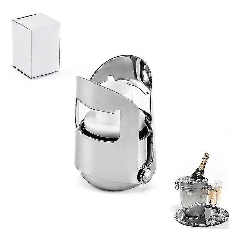 Stainless Steel Champagne Stopper - Silver Durable Wine Sealer