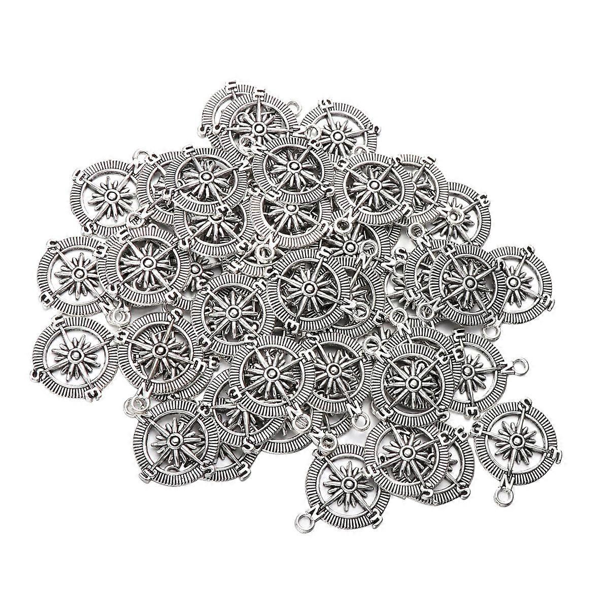Creative Crafting Essentials, Compass Shaped Charms for Artistic Projects