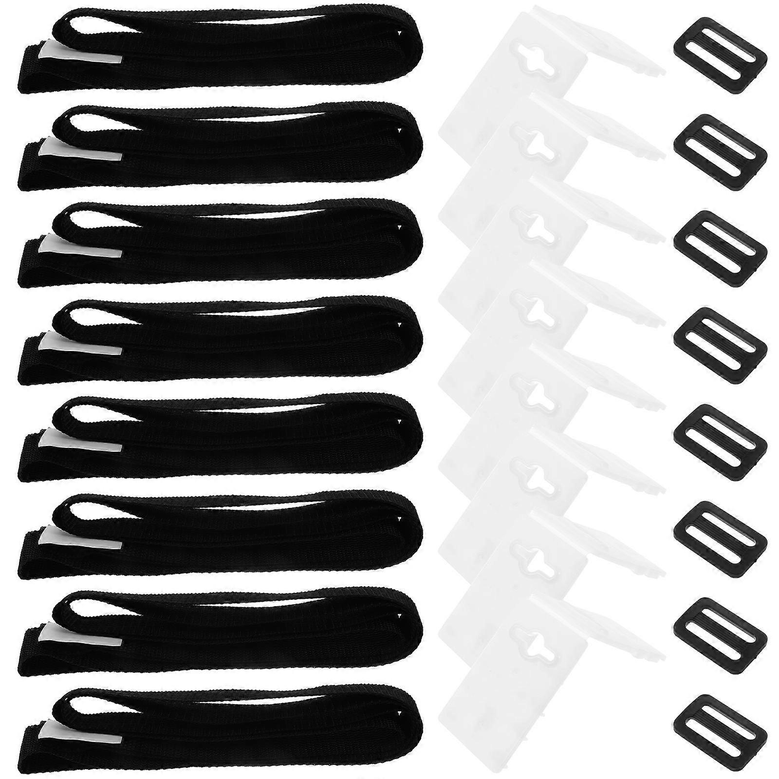 Solar Cover Strap Kit for Swimming Pools – Durable Buckle Fastening System for Easy Installation, UV and Debris Protection for Inground Pool Covers